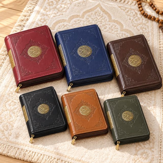 Coran de poche zippé, collection de coloris