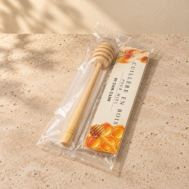 Cuillère en bois pour miel