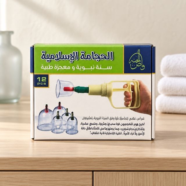 Kit de Hijama (ventouses), 12 pièces
