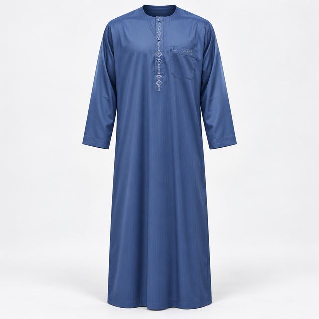 Qamis Bleu Ardoise
