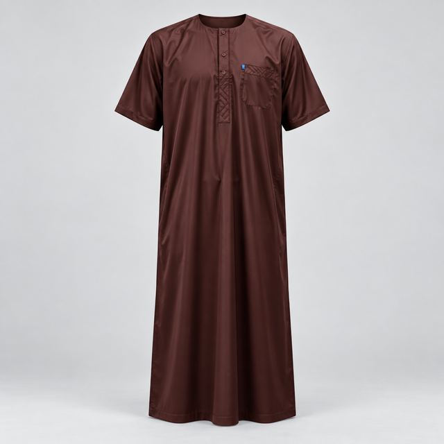 Qamis Marron, détails géométriques
