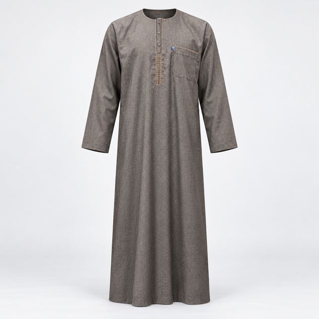 Qamis Taupe Texturé
